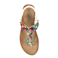 White - Back - Lunar Womens-Ladies Rachel Sandals