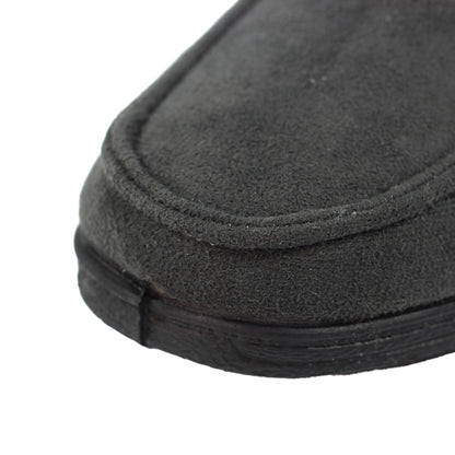 Grey - Side - Lazy Dogz Mens Eden II Slippers