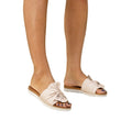 Pink - Front - Lunar Womens-Ladies Sunshine Leather Sandals