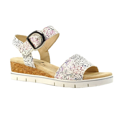 White - Back - Lunar Womens-Ladies Clarissa Sandals