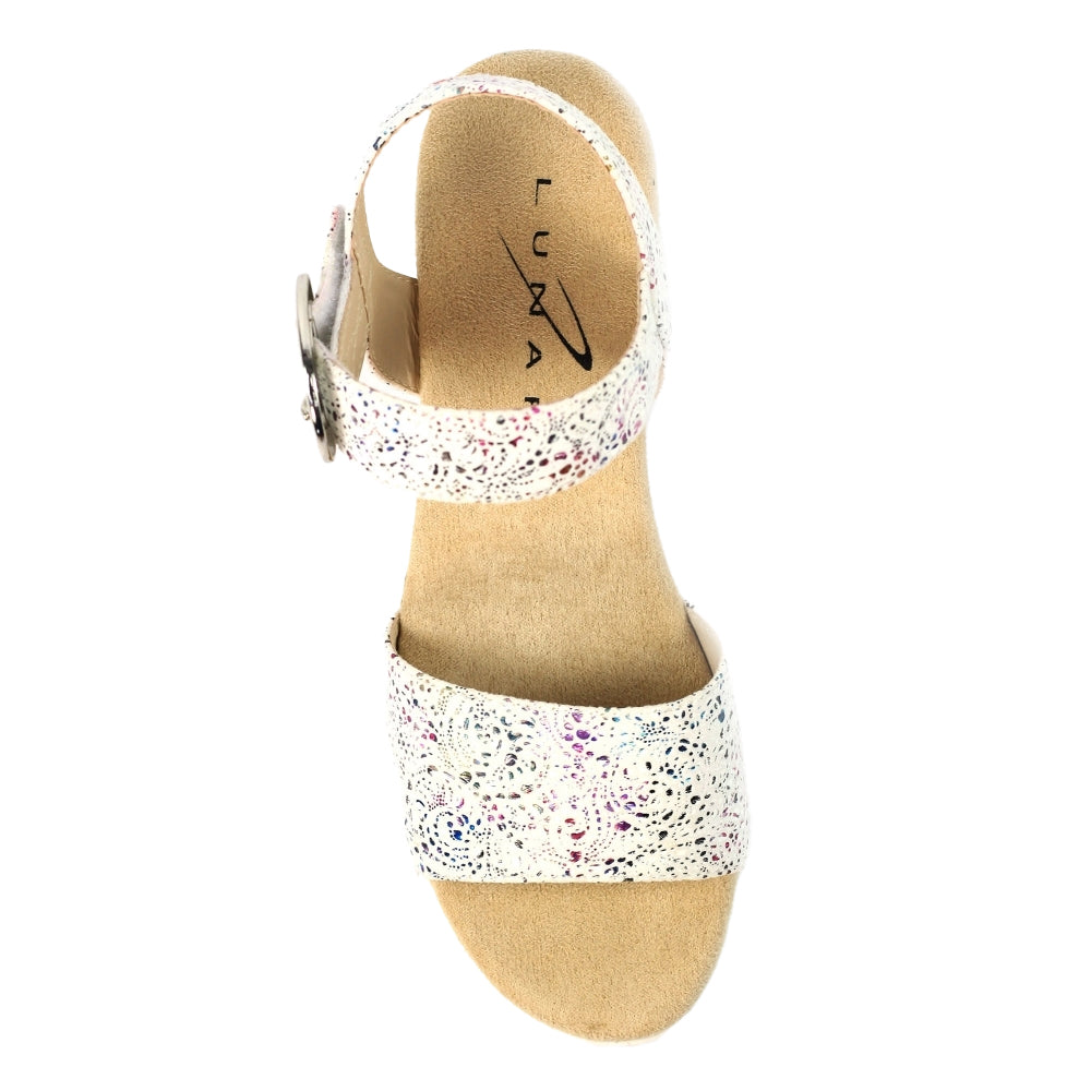 White - Side - Lunar Womens-Ladies Clarissa Sandals