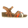Brown - Back - Lunar Womens-Ladies Selina Sandals