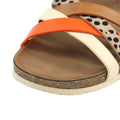Brown - Side - Lunar Womens-Ladies Selina Sandals