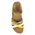 Green - Side - Lunar Womens-Ladies Selina Sandals