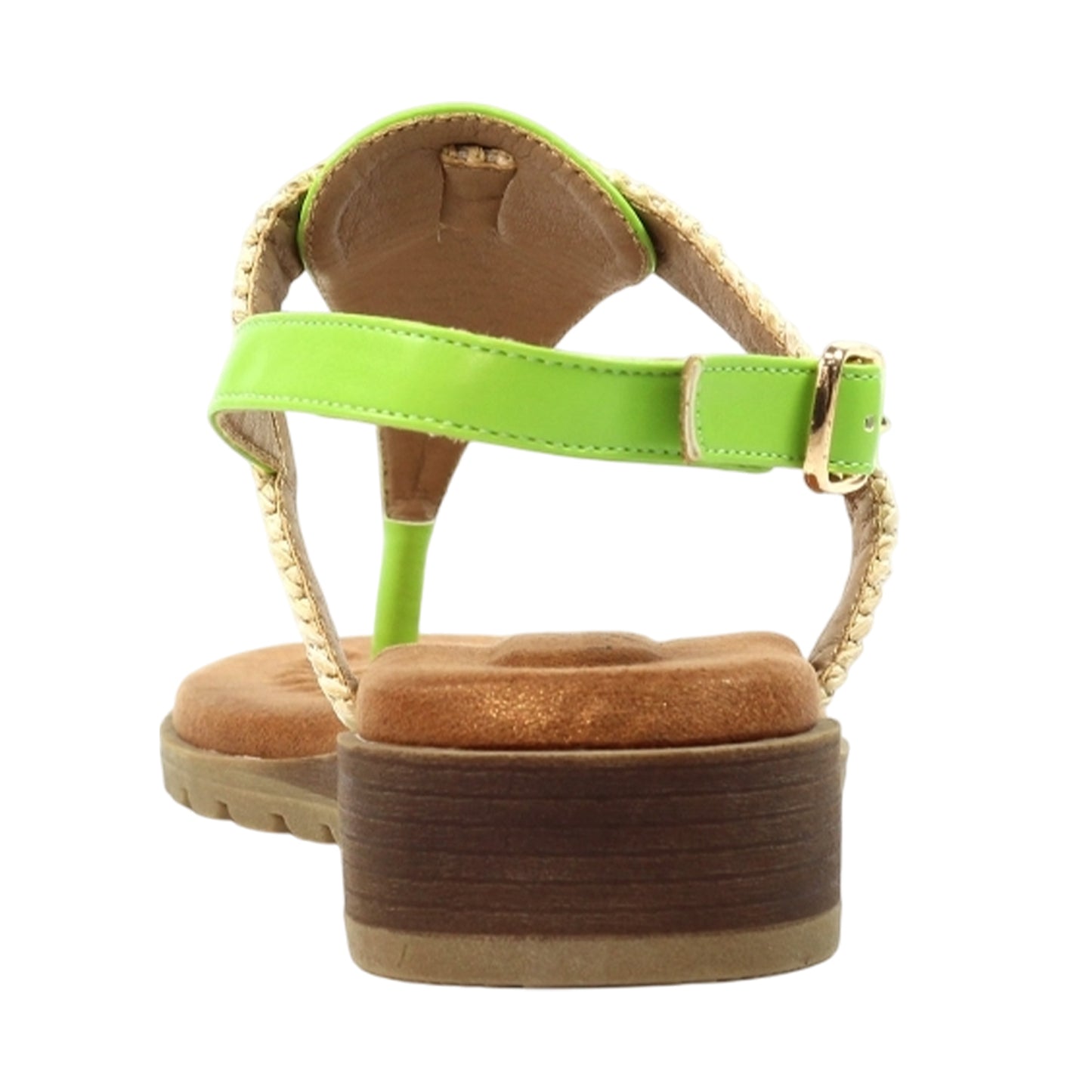 Grey - Back - Lunar Womens-Ladies Rimini Sandals