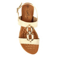 Natural - Back - Lunar Womens-Ladies Darcy Sandals