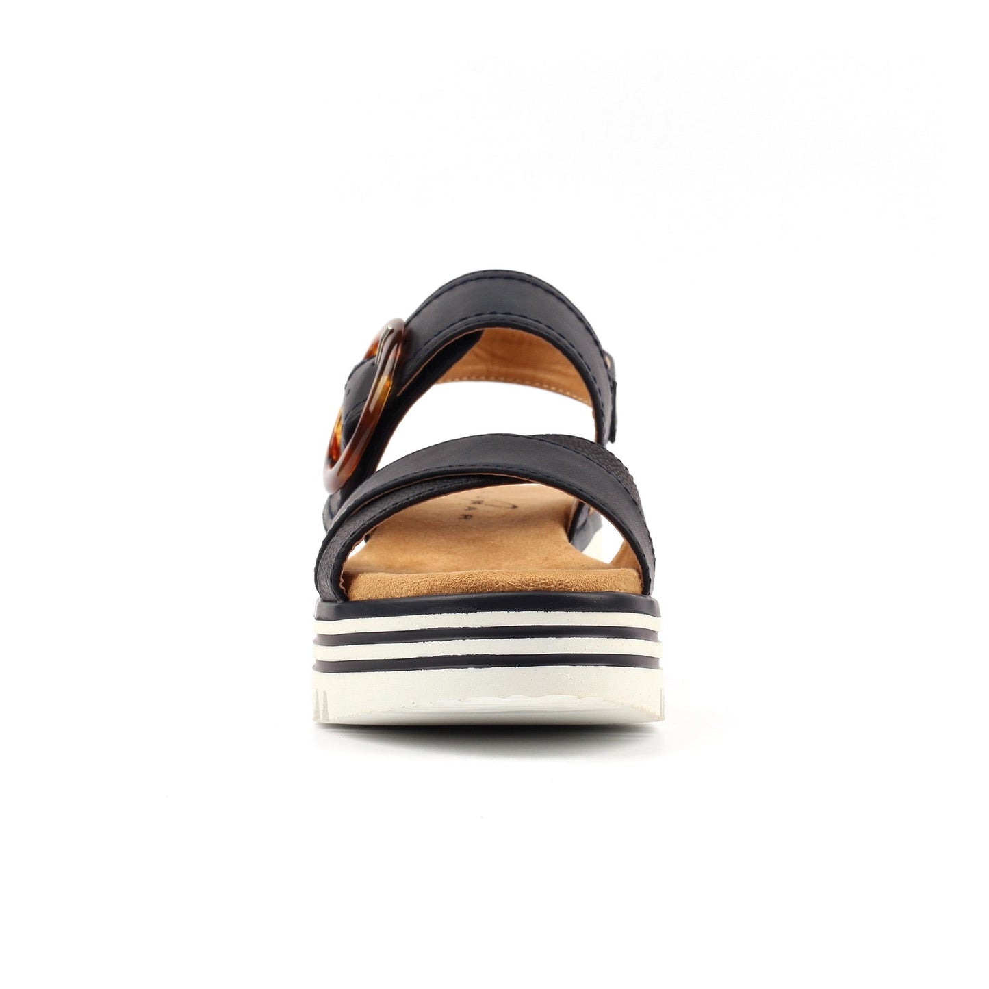 Navy - Side - Lunar Womens-Ladies Elise Sandals