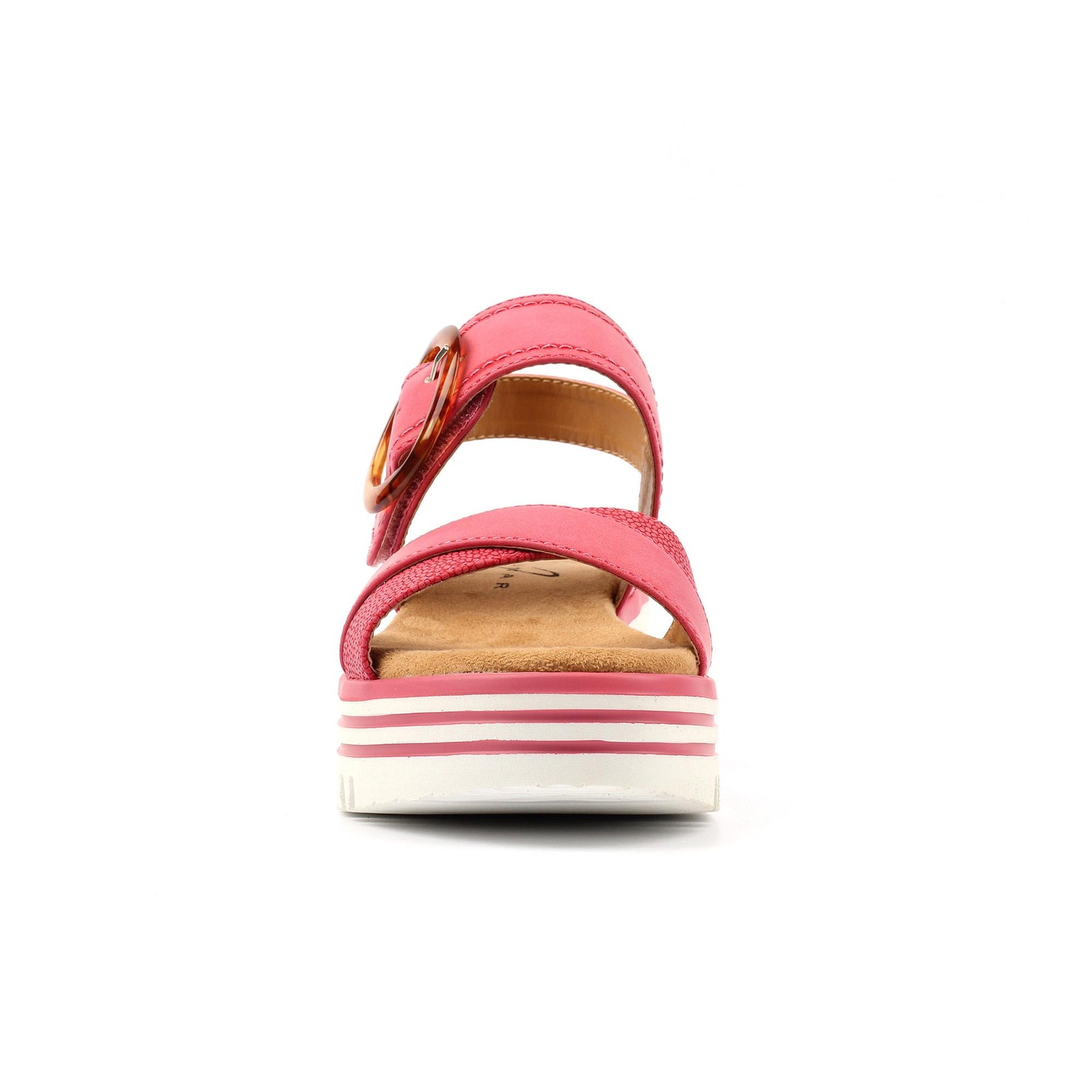 Pink - Side - Lunar Womens-Ladies Elise Sandals