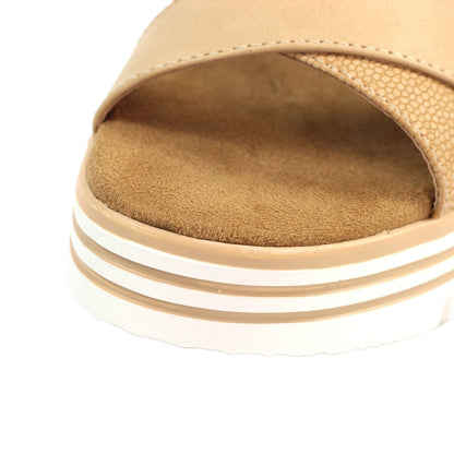 Natural - Side - Lunar Womens-Ladies Elise Sandals