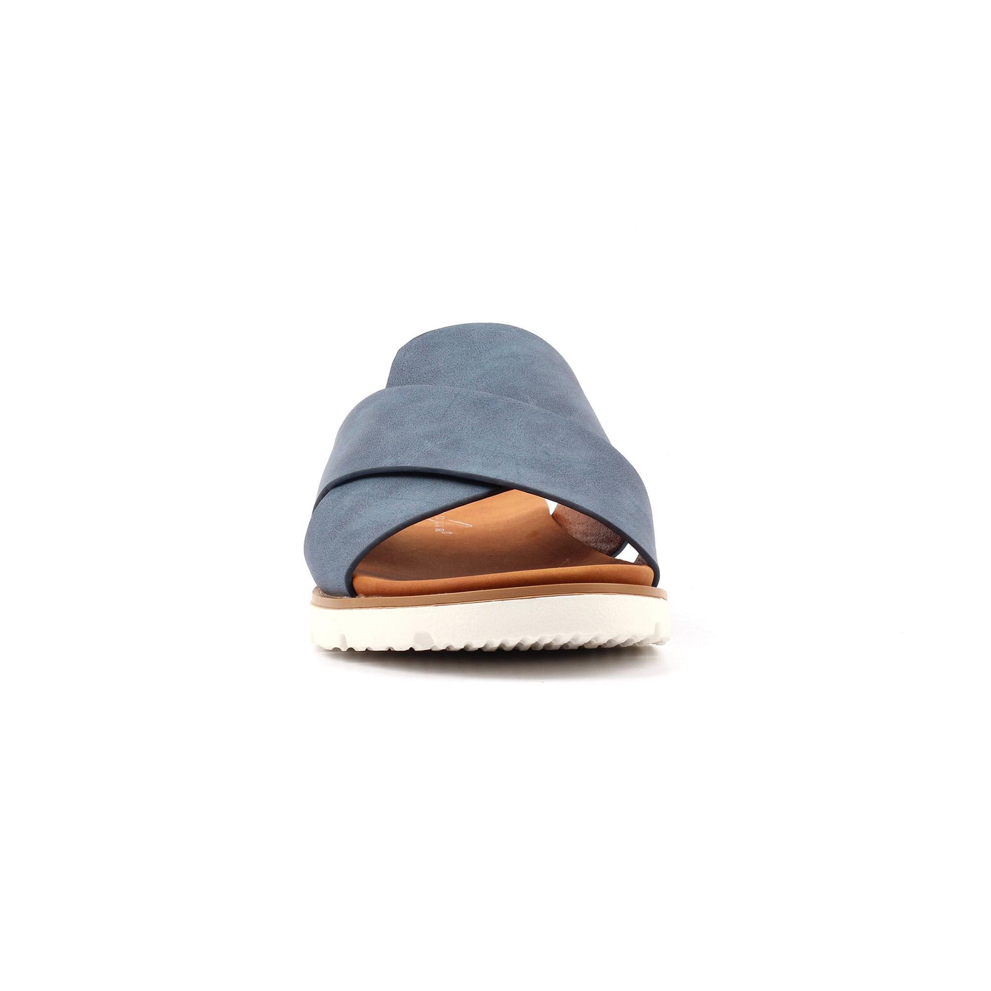 Blue - Side - Lunar Womens-Ladies Chloe Sandals