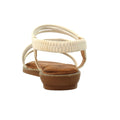 White - Side - Lunar Womens-Ladies Aruba Sandals