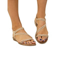 Nude - Front - Lunar Womens-Ladies Aruba Sandals