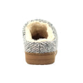 Grey - Back - Lunar Womens-Ladies Emblaze Slippers