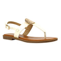 White - Front - Lunar Womens-Ladies Pascal Sandals