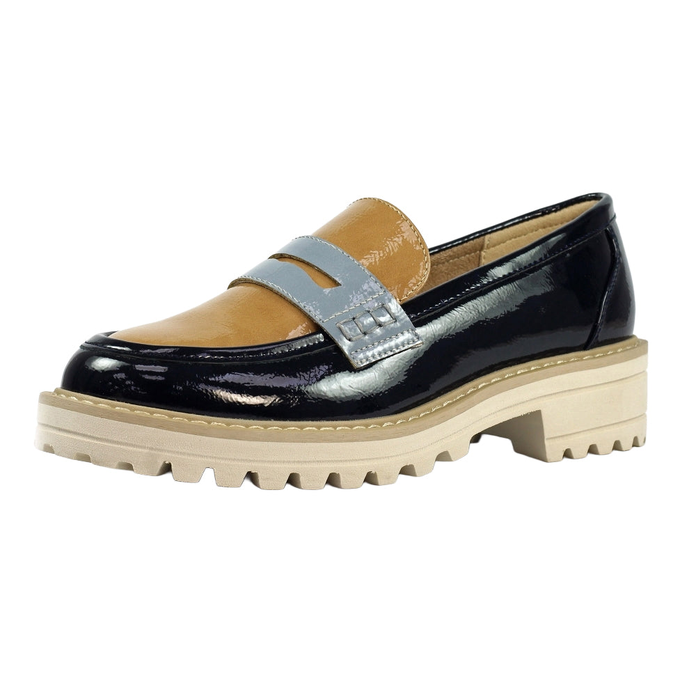 Blue - Side - Lunar Womens-Ladies Esme Loafers