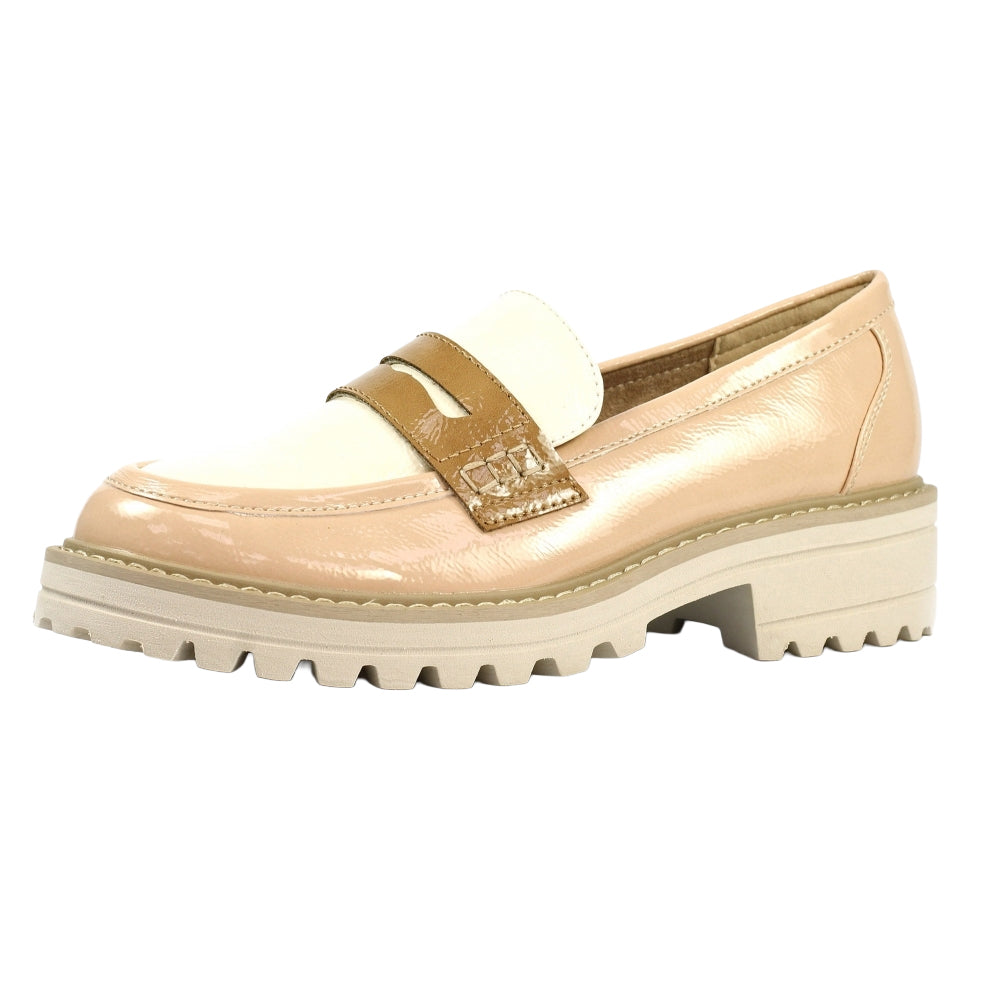 Nude - Side - Lunar Womens-Ladies Esme Loafers