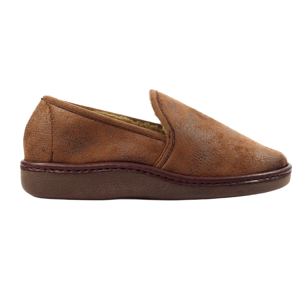 Brown - Lifestyle - Lazy Dogz Mens Slippers