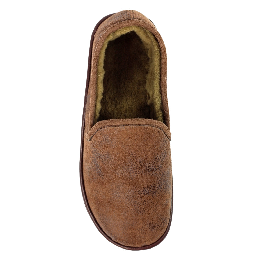 Brown - Pack Shot - Lazy Dogz Mens Slippers