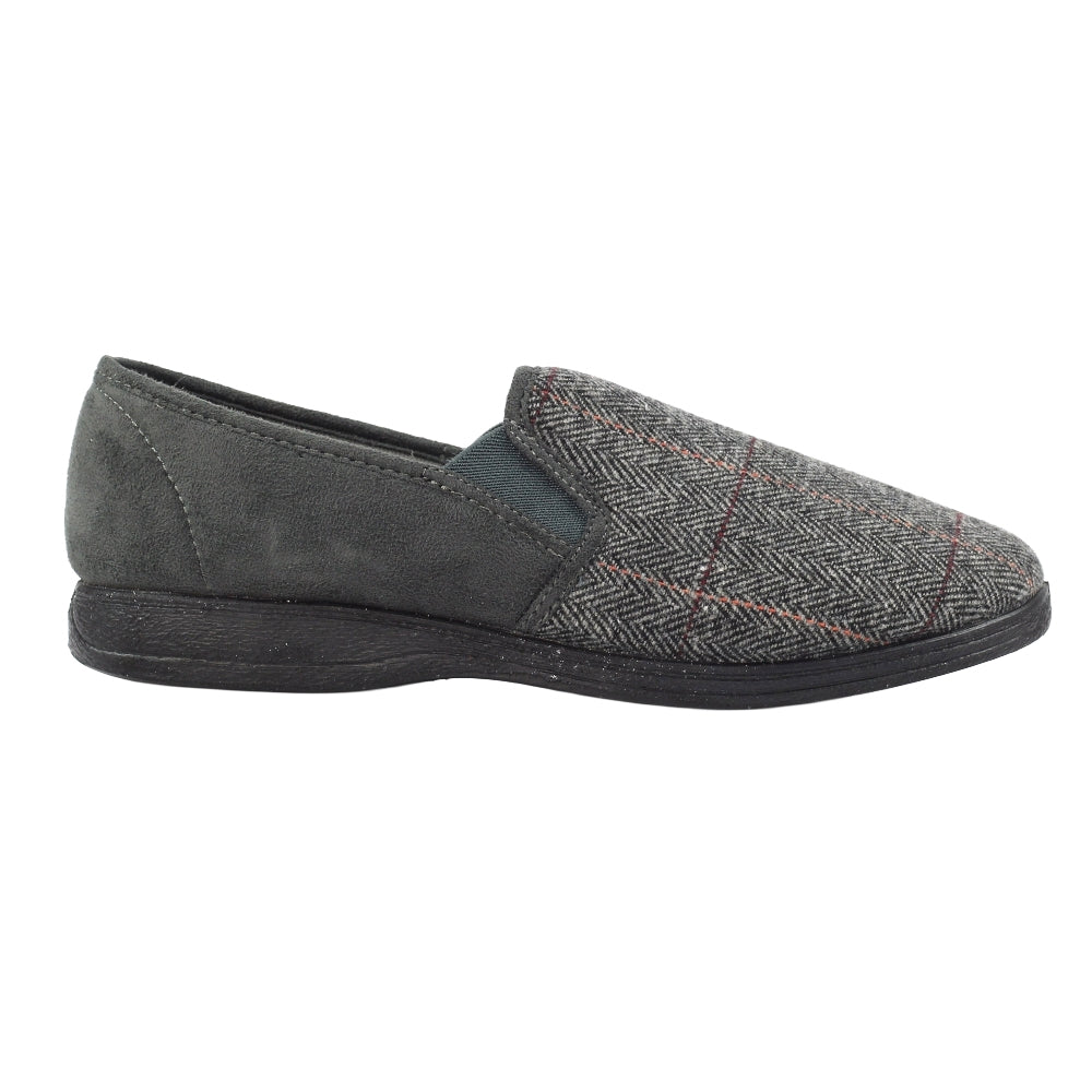 Grey - Lifestyle - Lazy Dogz Mens Harrison II Slippers