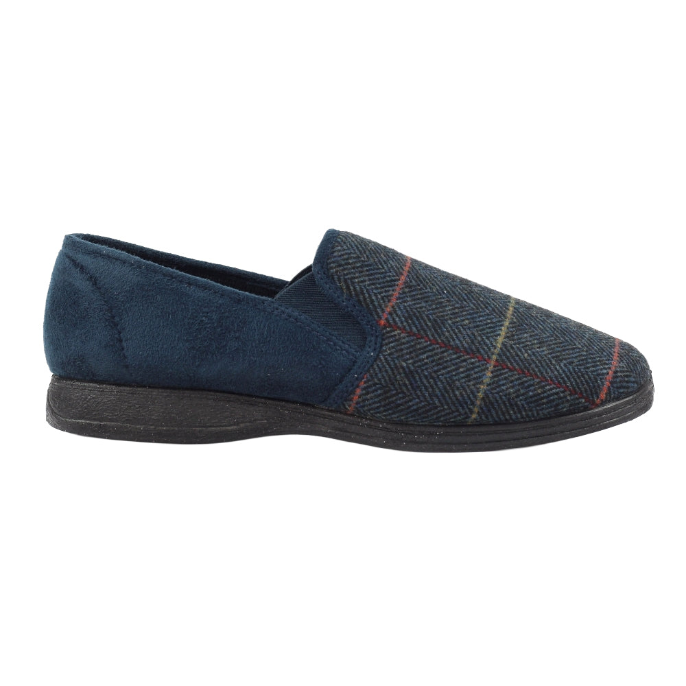 Navy - Lifestyle - Lazy Dogz Mens Harrison II Slippers