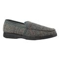 Grey - Back - Lazy Dogz Mens Eisenhower Slippers