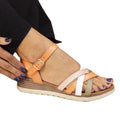 Orange - Front - Lunar Womens-Ladies Karla Sandals