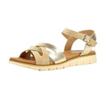 Gold - Side - Lunar Womens-Ladies Jane Sandals