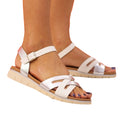 Silver - Front - Lunar Womens-Ladies Jane Sandals