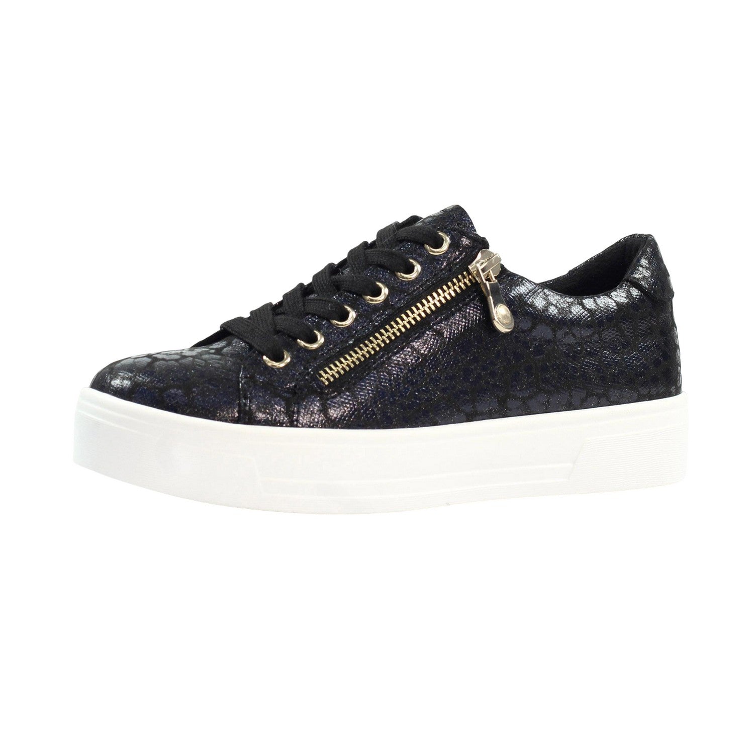 Black - Lifestyle - Lunar Womens-Ladies Charm Chunky Flat Trainers