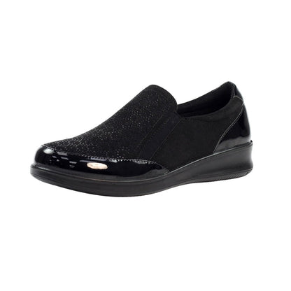 Black - Lifestyle - Lunar Womens-Ladies Hattie Wedge Loafers