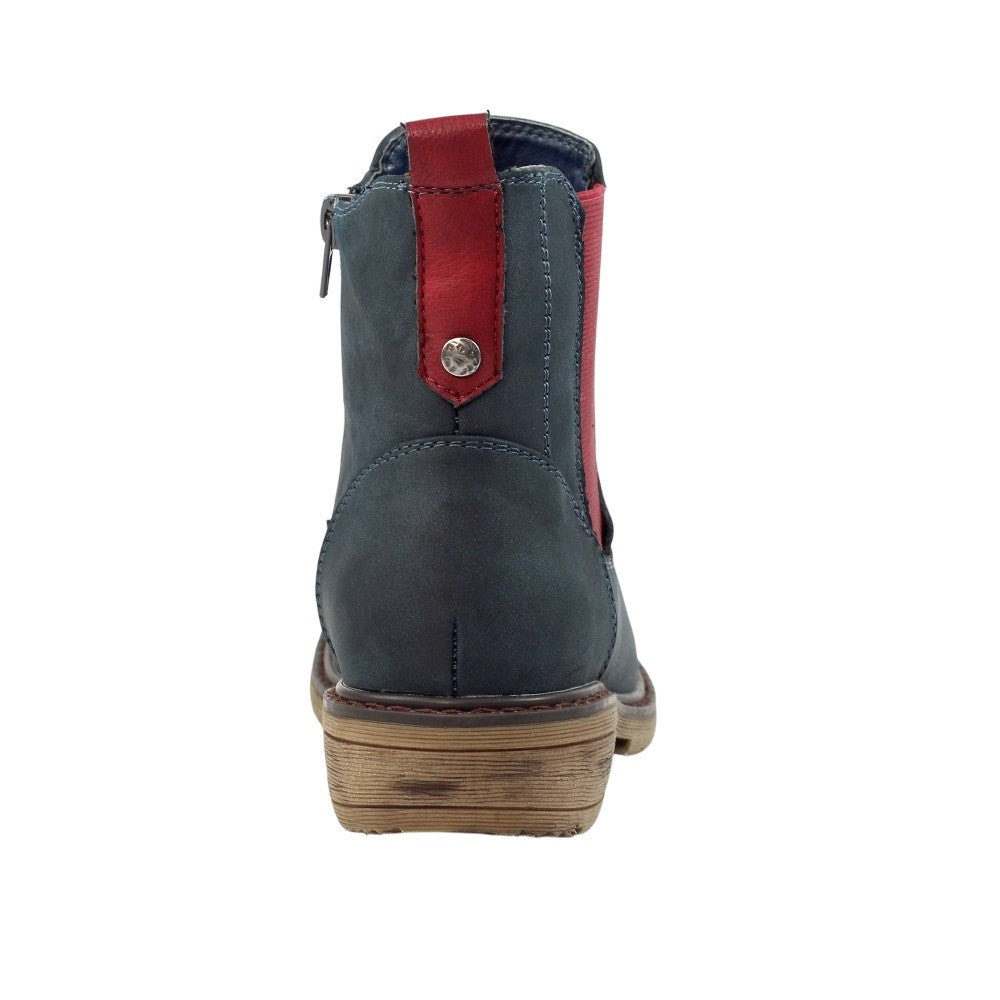 Navy - Back - Lunar Womens-Ladies Suvi Ankle Boots