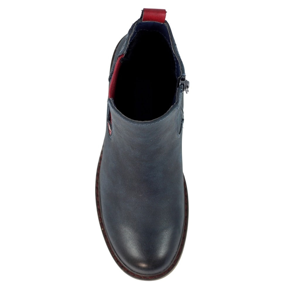 Navy - Pack Shot - Lunar Womens-Ladies Suvi Ankle Boots