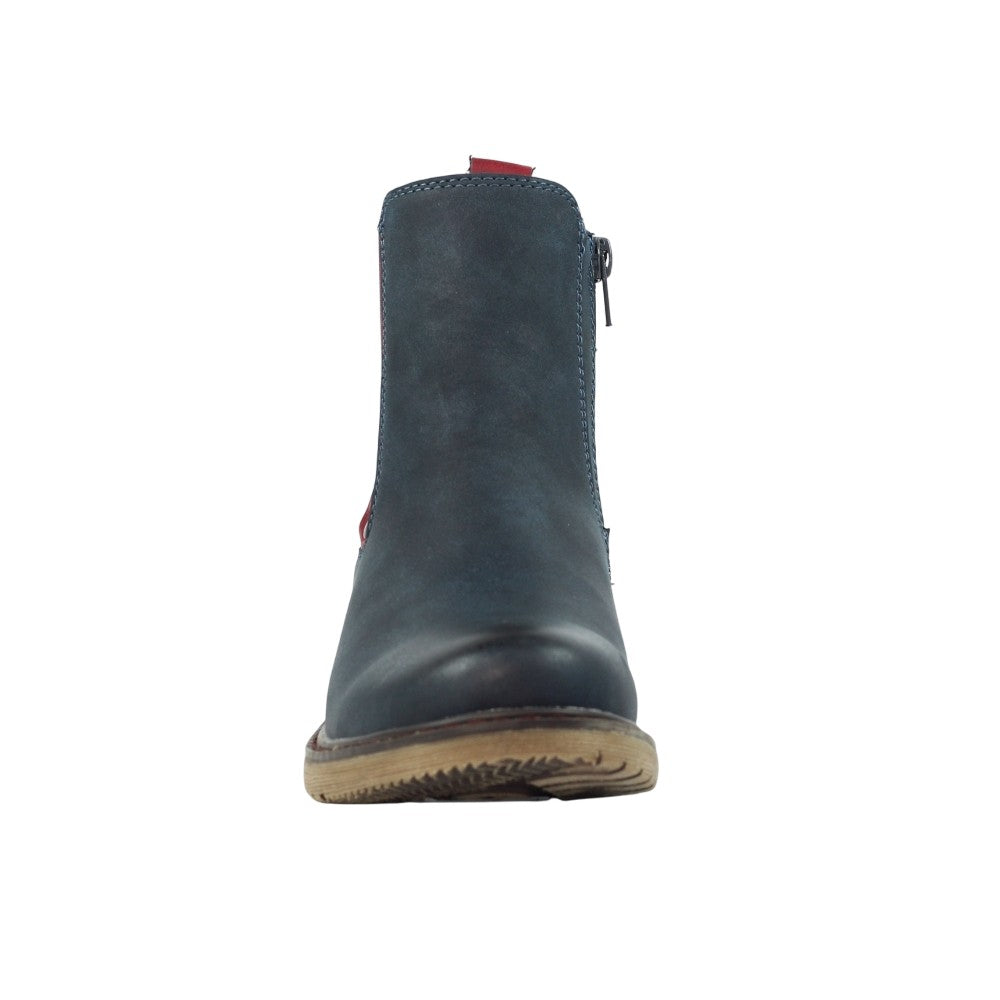 Navy - Close up - Lunar Womens-Ladies Suvi Ankle Boots