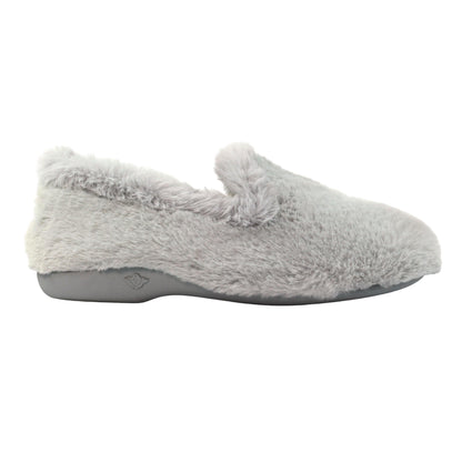 Grey - Front - Lunar Womens-Ladies Bella Slippers