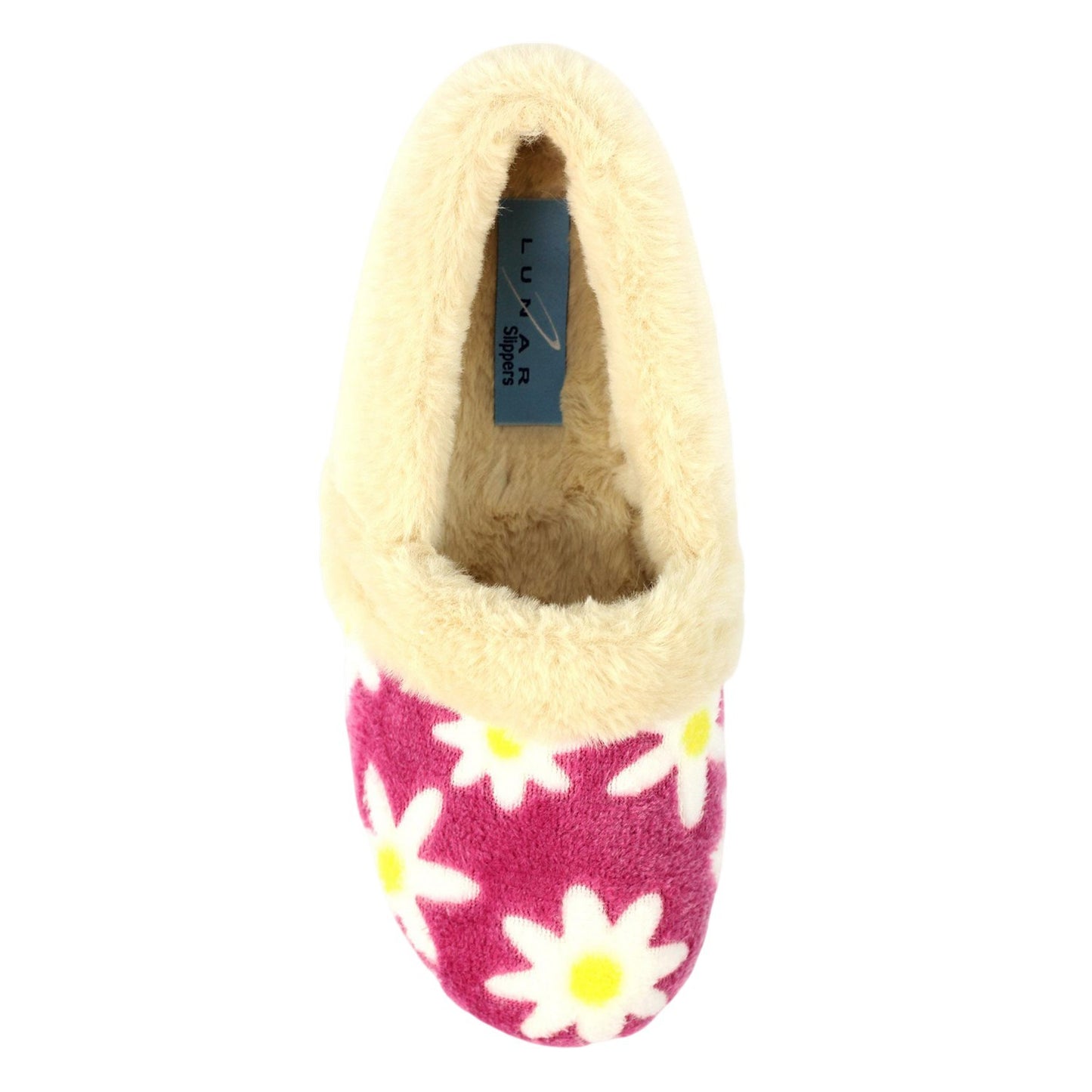 Pink - Pack Shot - Lunar Womens-Ladies Ellis Slippers