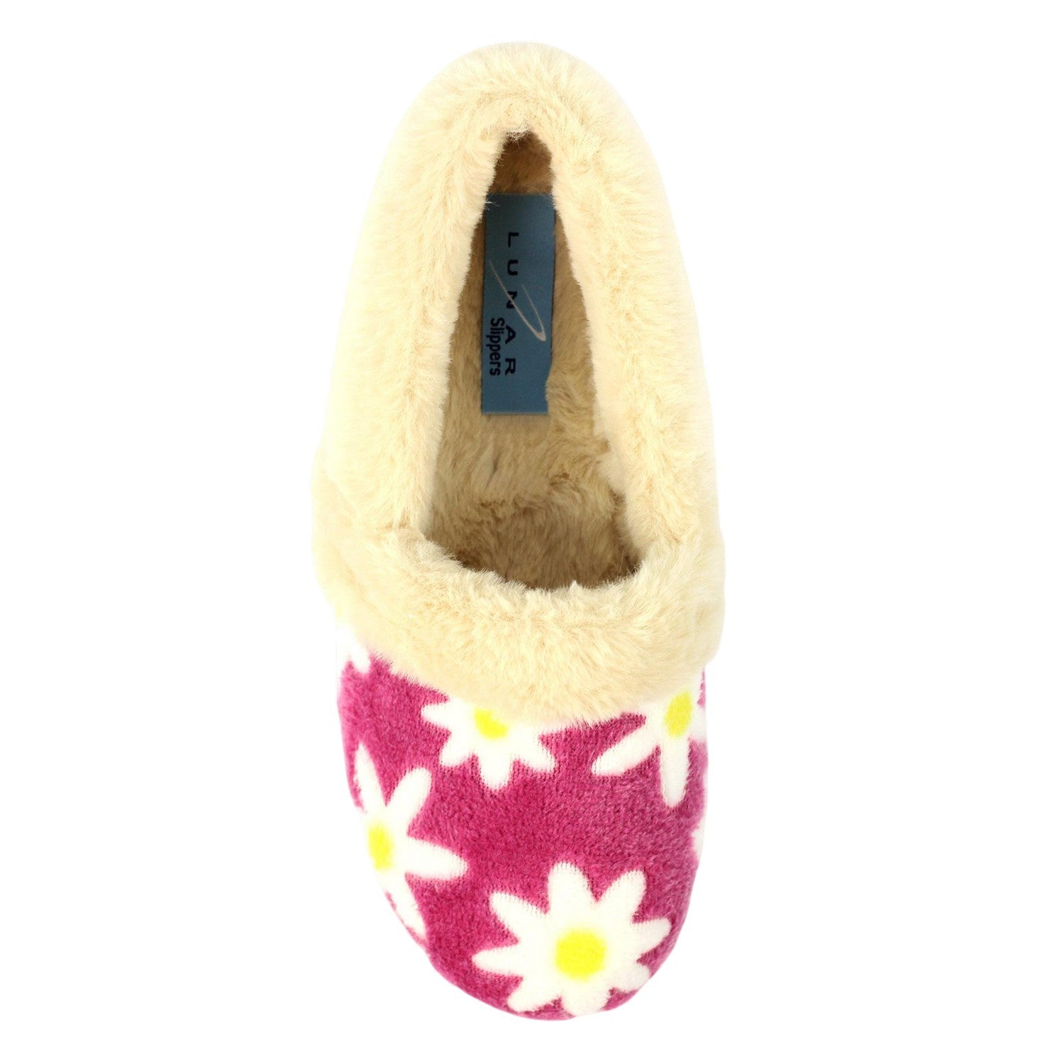Pink - Pack Shot - Lunar Womens-Ladies Ellis Slippers