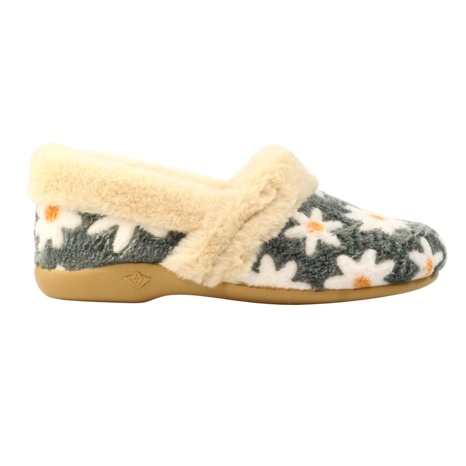 Grey - Lifestyle - Lunar Womens-Ladies Ellis Slippers
