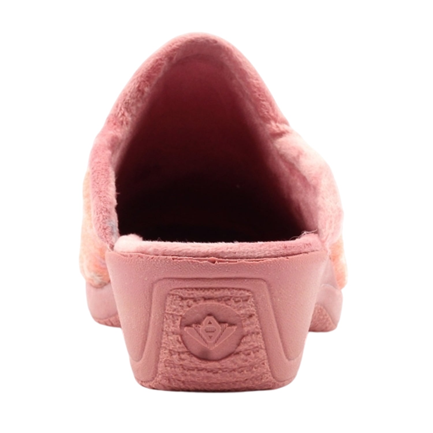 Coral - Back - Lunar Womens-Ladies Harlow Mule Slippers
