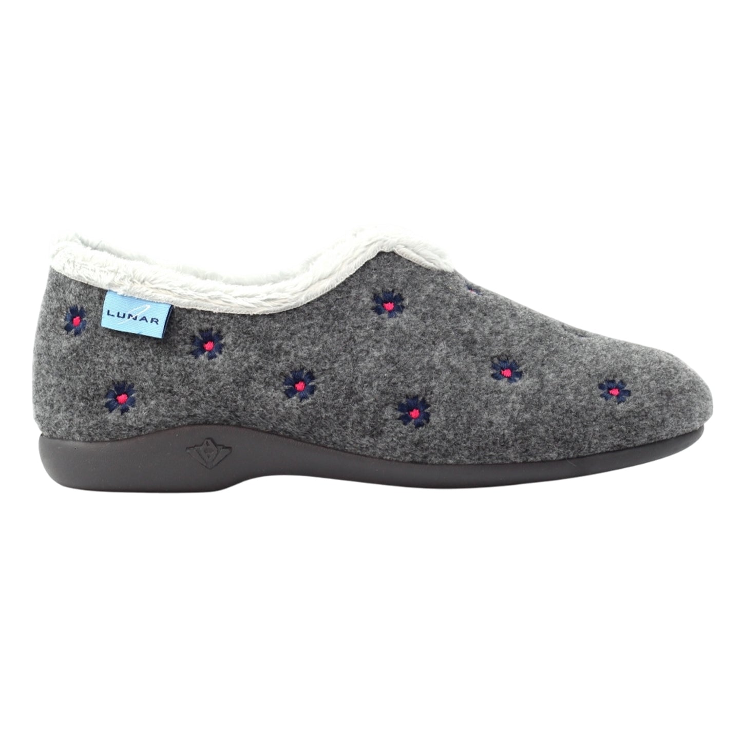 Grey - Lifestyle - Lunar Womens-Ladies Havana Slippers