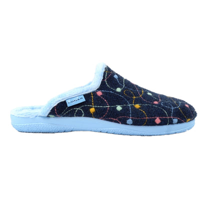 Blue - Lifestyle - Lunar Womens-Ladies Impulse Mule Slippers