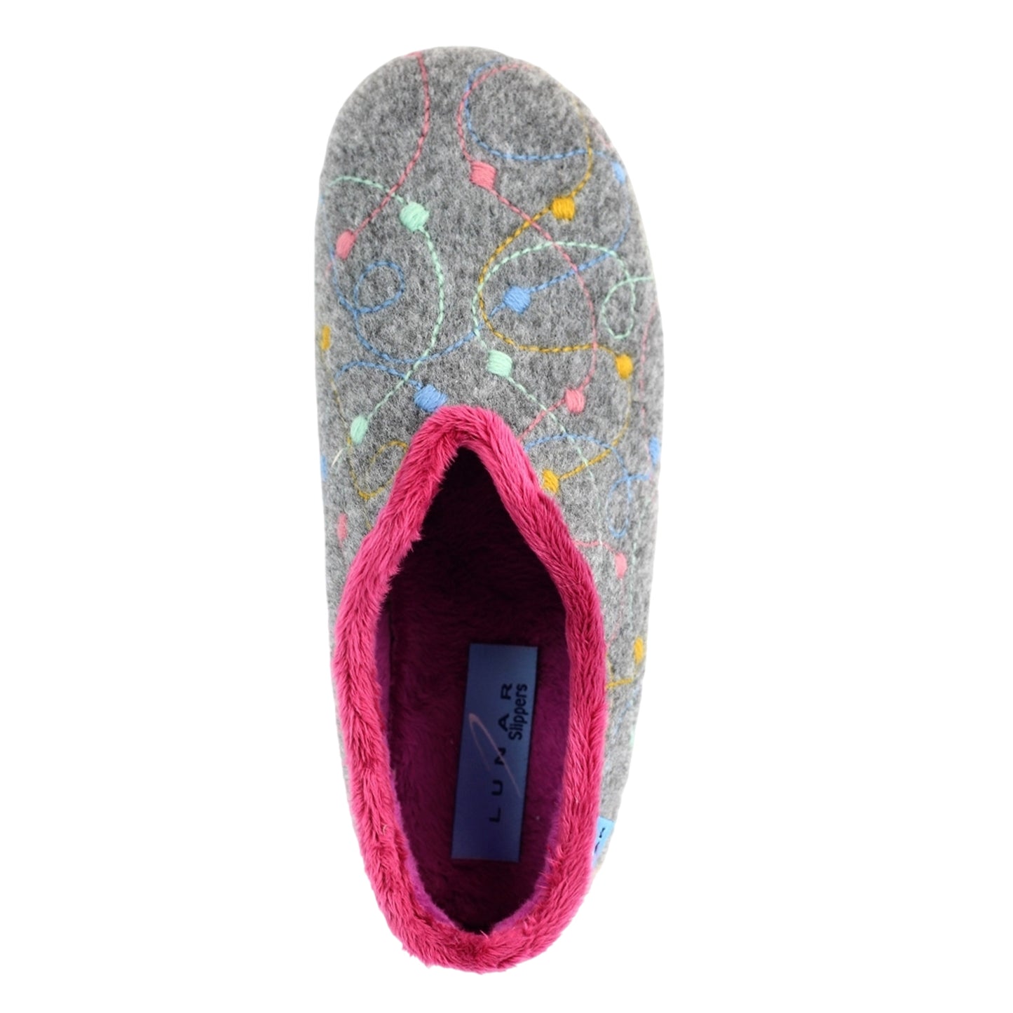 Grey - Lifestyle - Lunar Womens-Ladies Helsinki Slippers