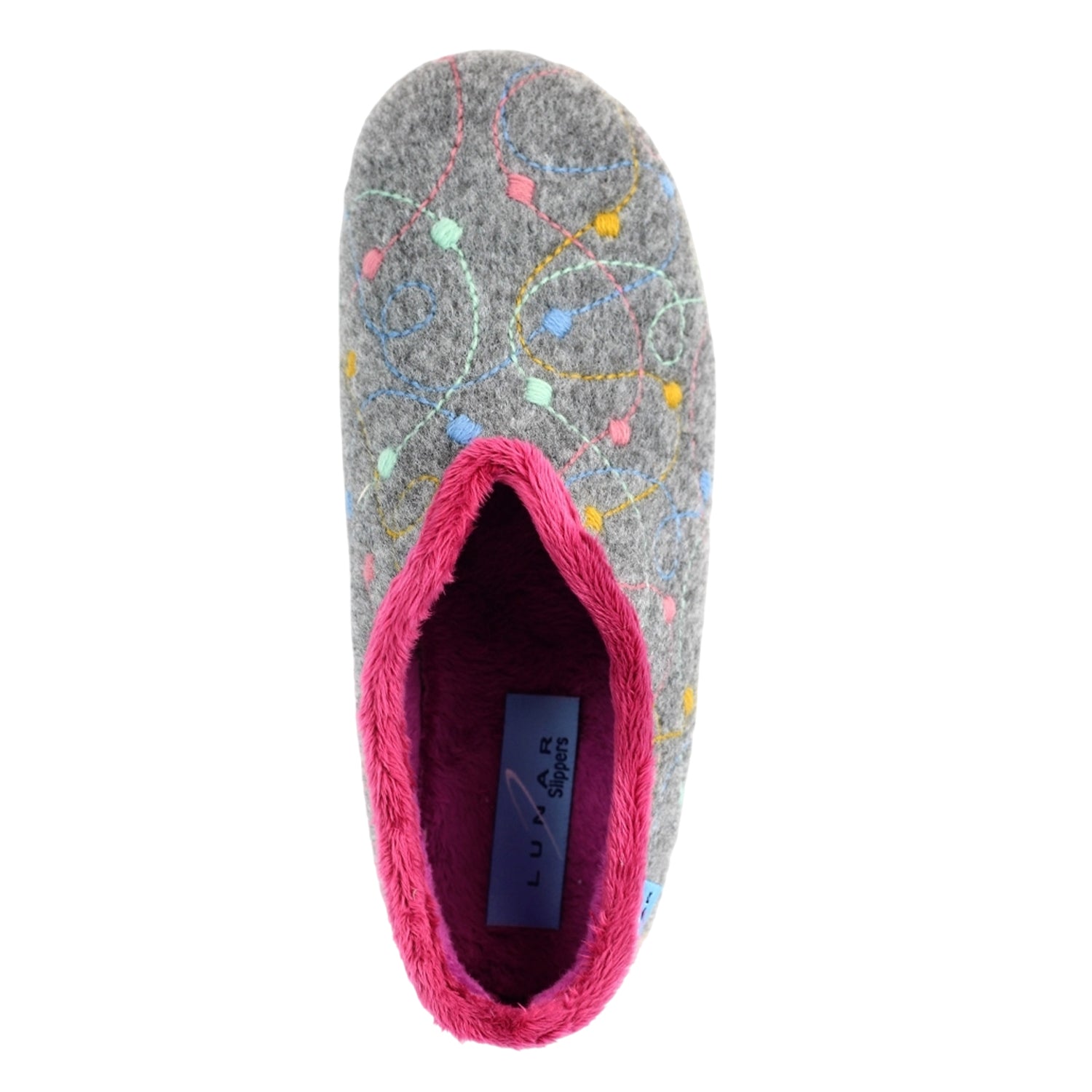 Grey - Lifestyle - Lunar Womens-Ladies Helsinki Slippers