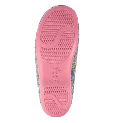 Grey - Pack Shot - Lunar Womens-Ladies Helsinki Slippers