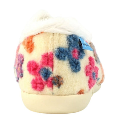 White - Back - Lunar Womens-Ladies Lychee Slippers