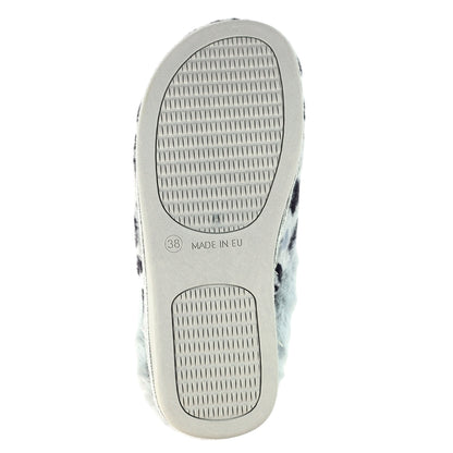 Grey - Pack Shot - Lunar Womens-Ladies Frutti Mule Slippers