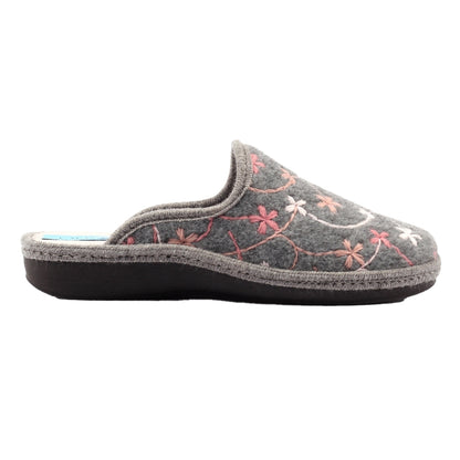 Grey - Lifestyle - Lunar Womens-Ladies Genesis Mule Slippers