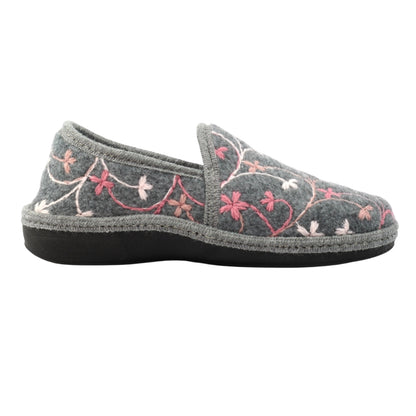 Grey - Lifestyle - Lunar Womens-Ladies Gibson Slippers