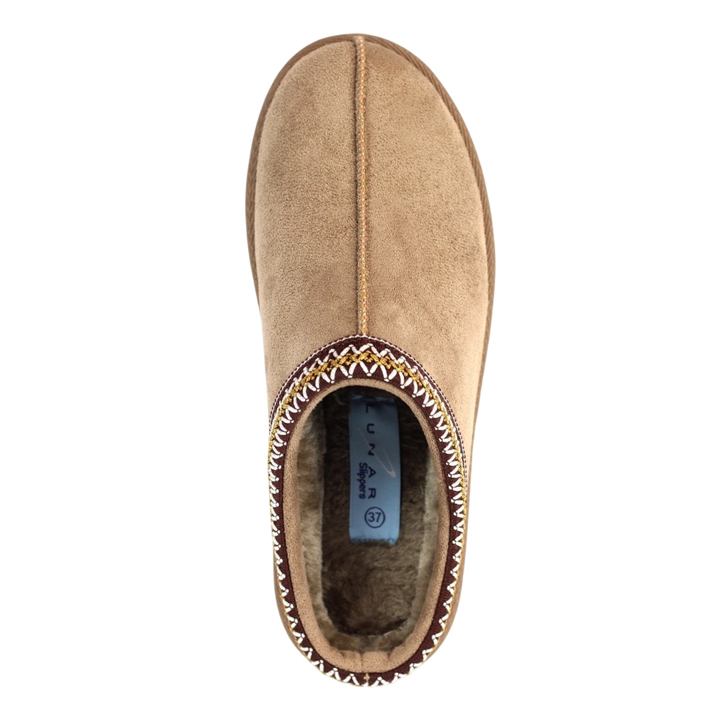 Mink - Close up - Lunar Womens-Ladies Nepal Mule Slippers