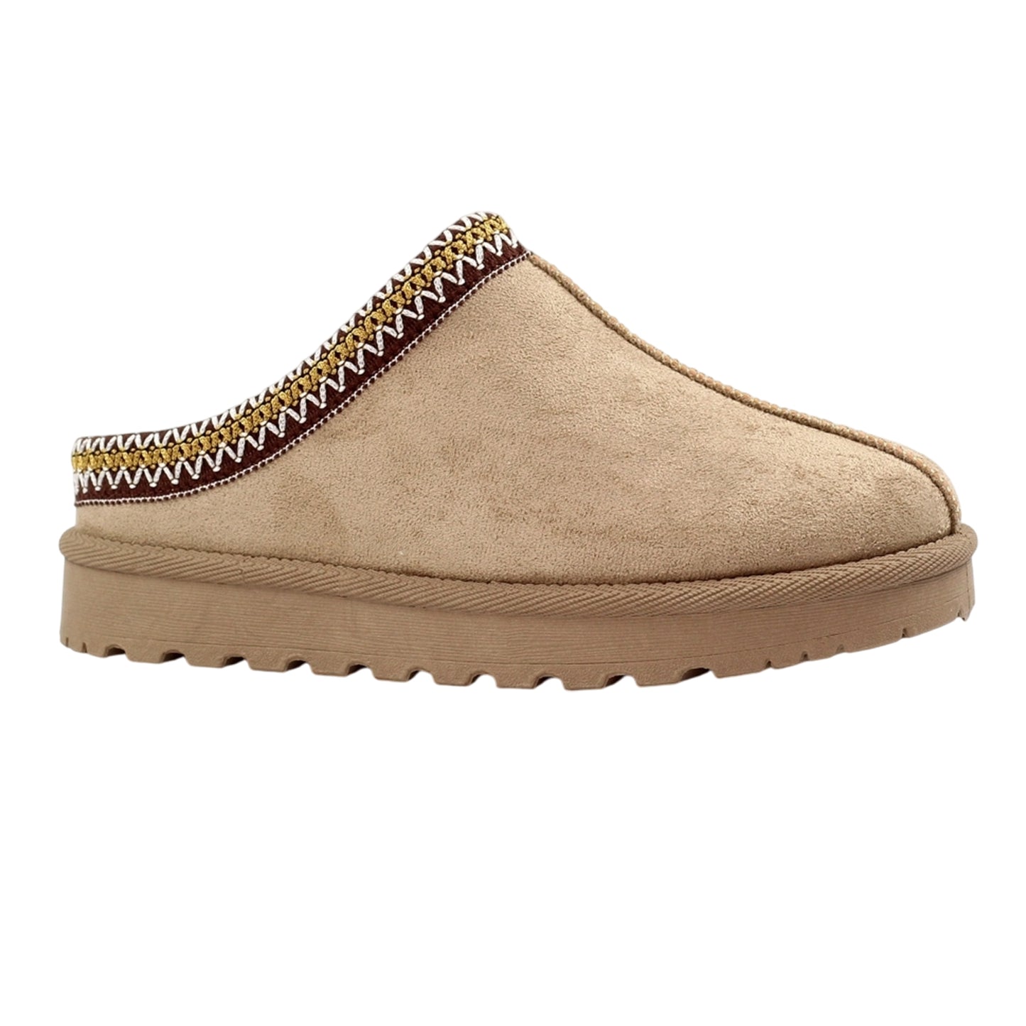 Mink - Front - Lunar Womens-Ladies Nepal Mule Slippers