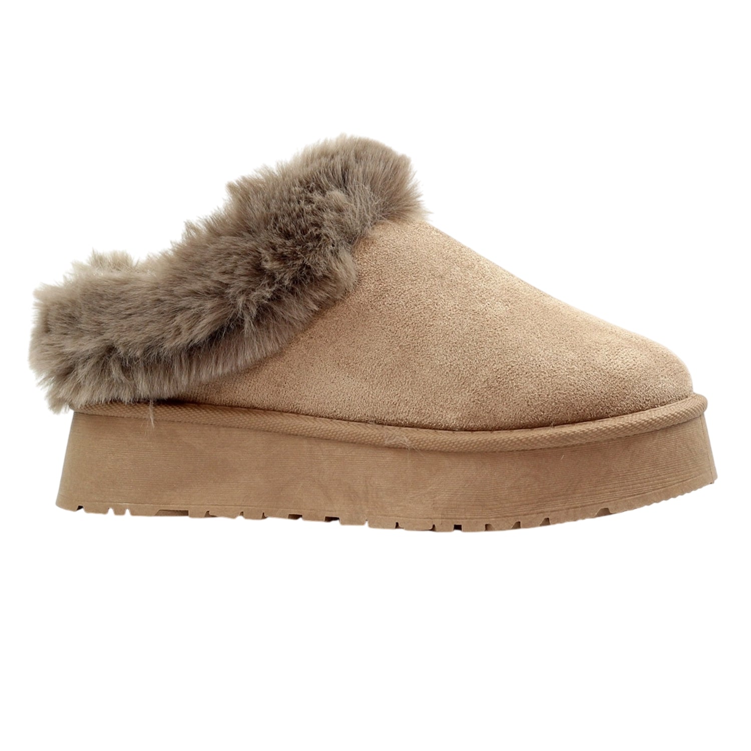 Mink - Front - Lunar Womens-Ladies Nissi Mule Slippers